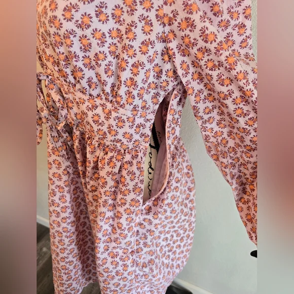 J.CREW V-neck cotton poplin mini dress in peony paisley, 14 - Picture 8 of 16